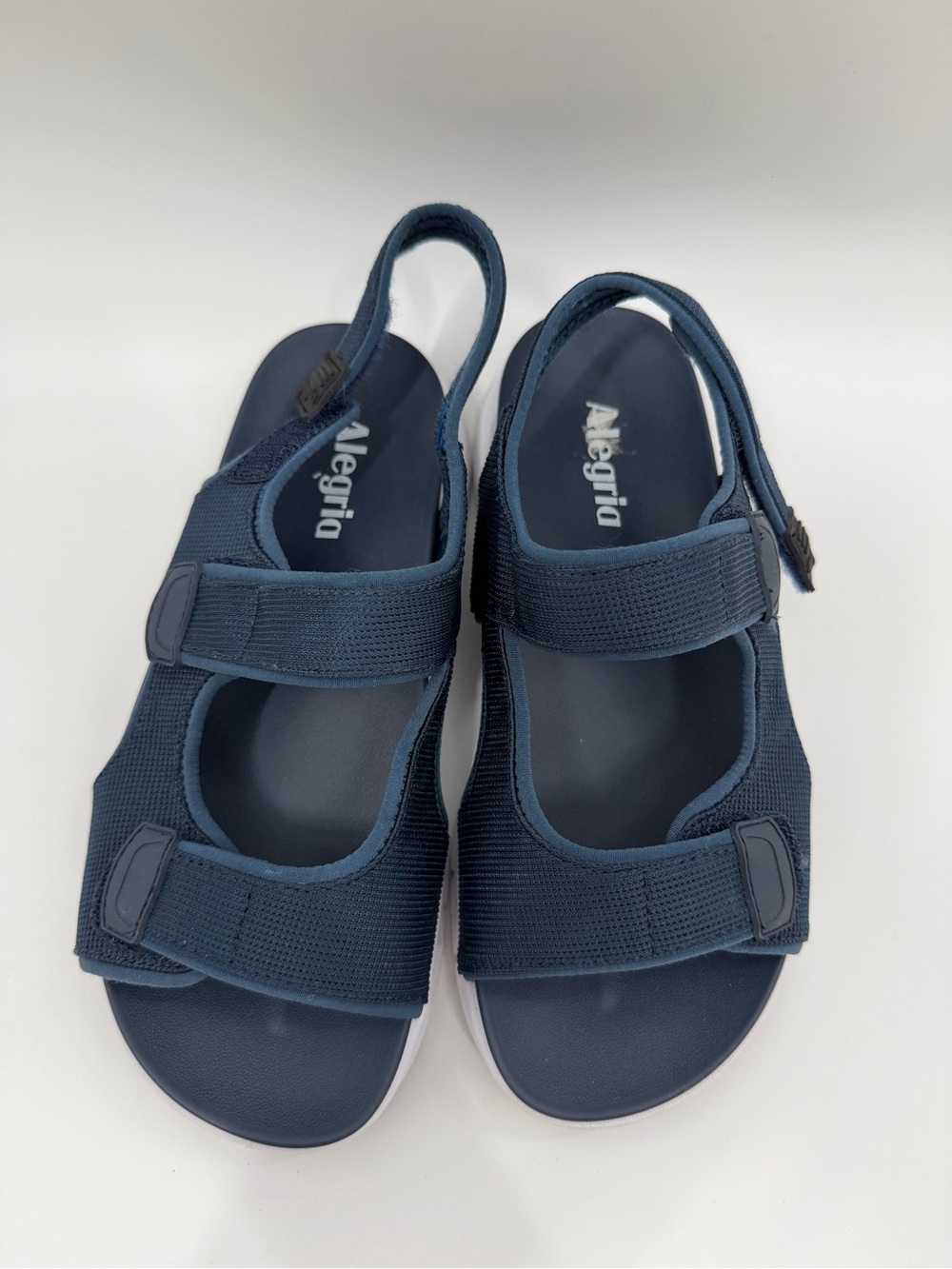 Alegria by PG Lite Sandie Navy And White Sandal - Picture 3 of 8